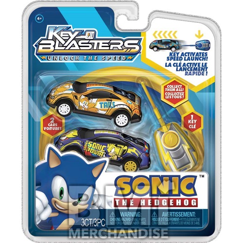 SONIC KEY BLASTERS RACECAR SET